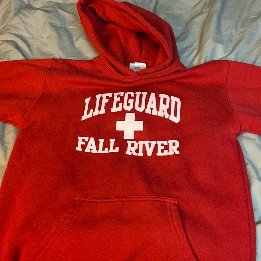 Red lifeguard hoodie